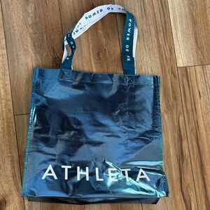 Athleta Metallic Logo Tote